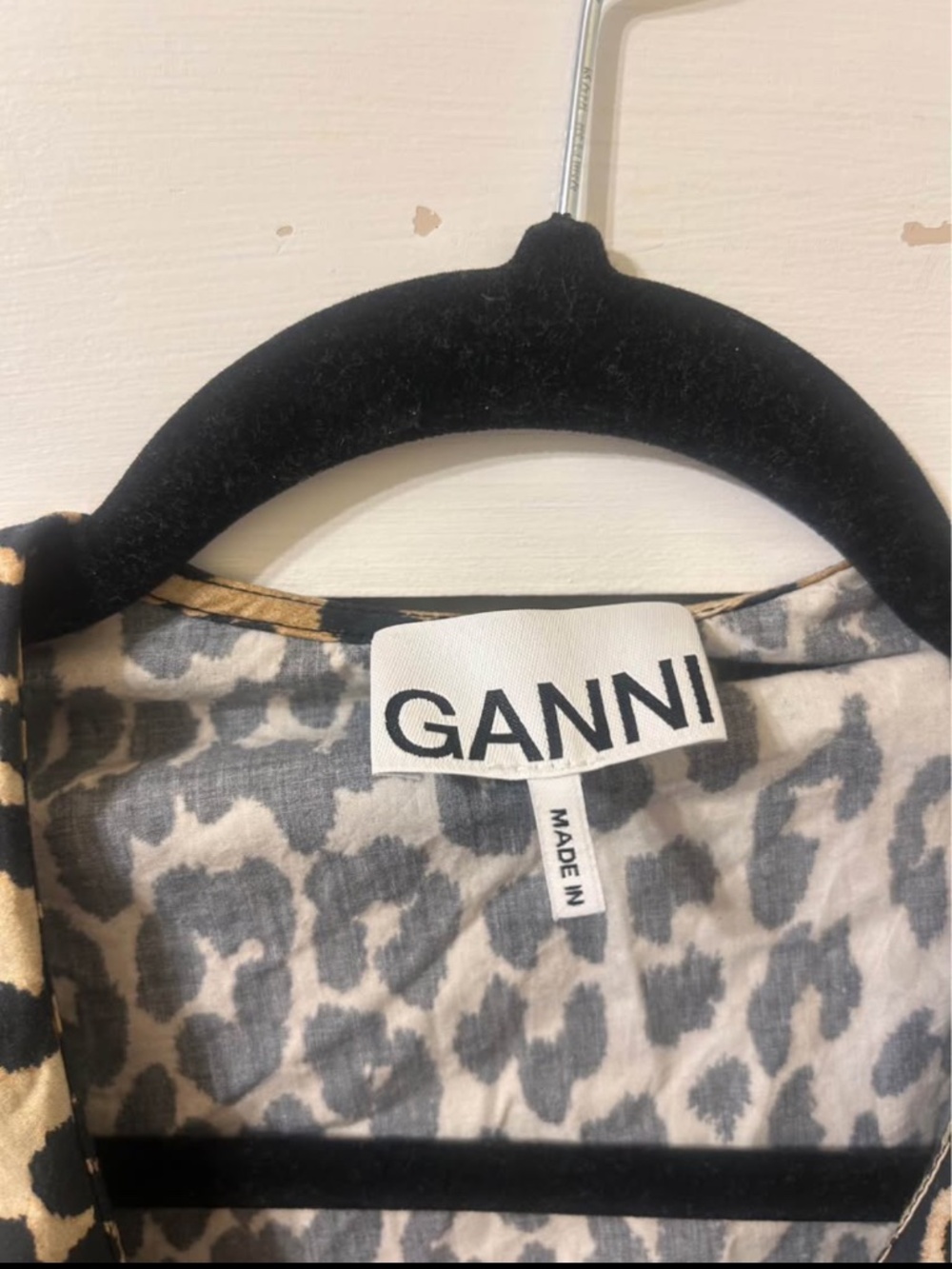 GANNI peter pan collard top